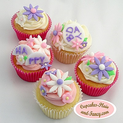 Flower Cake on Flower Fun Happy Birthday Cupcakes